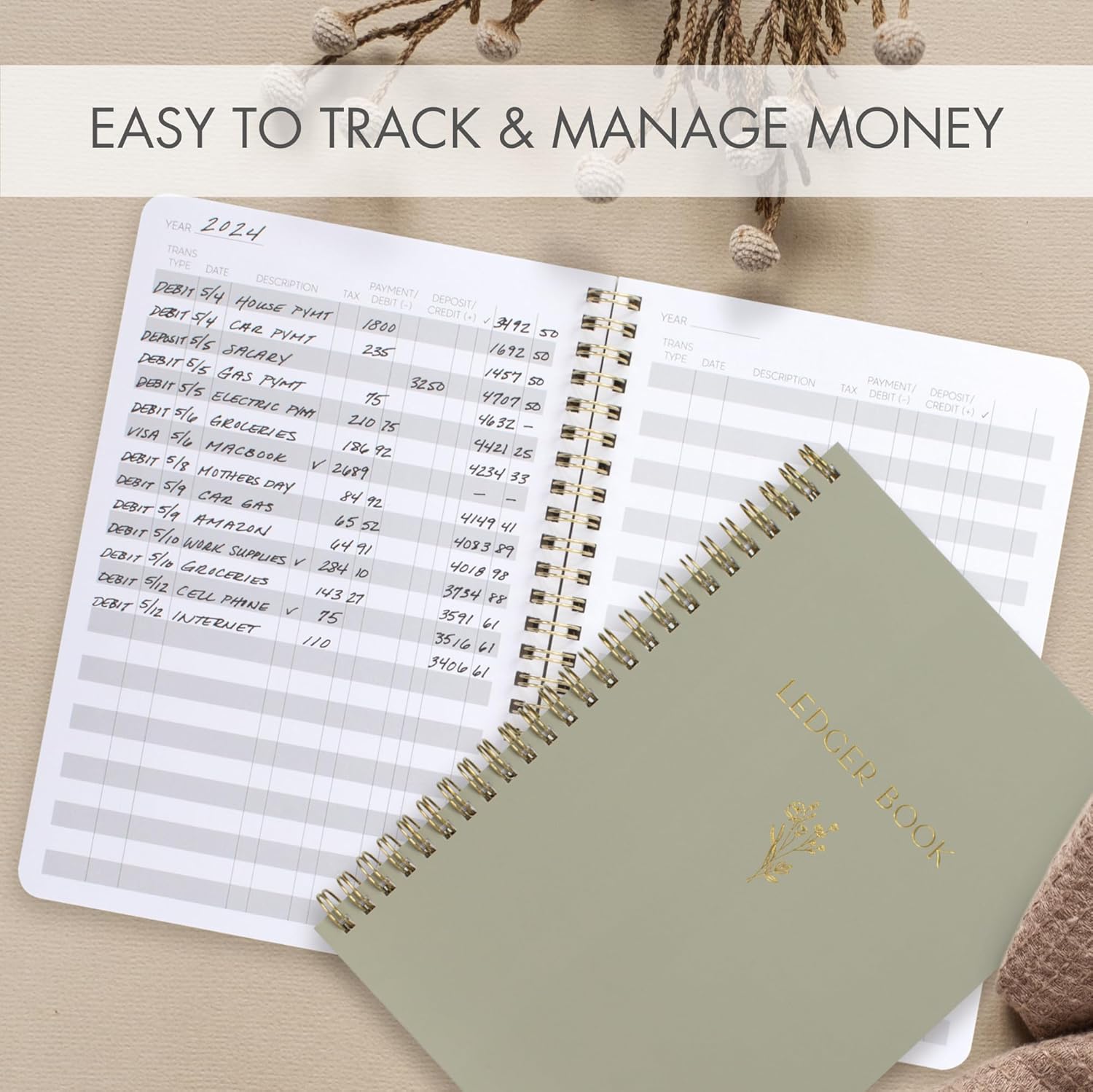 Ledger Book Cover