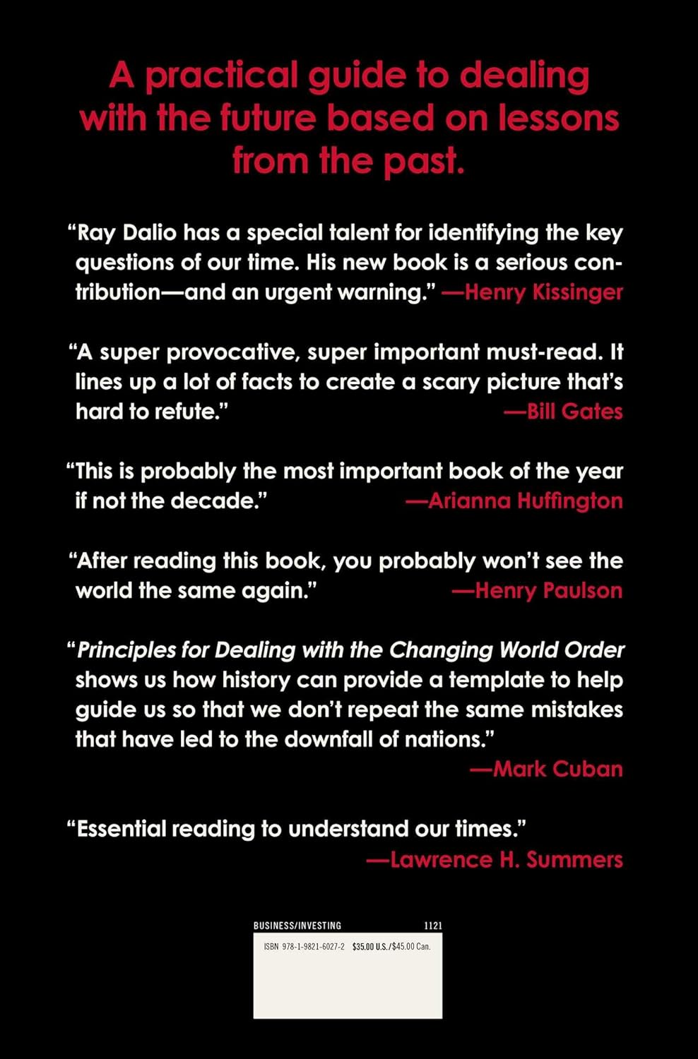 Dalio's Book Cover