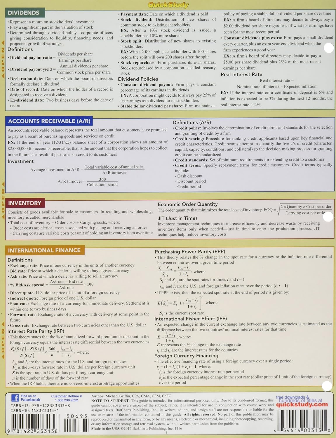 Finance QuickStudy