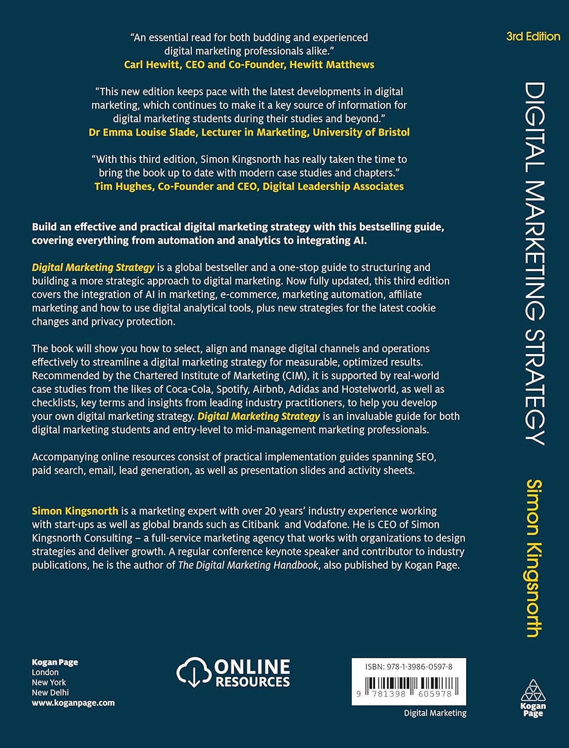 Digital Marketing Strategy Book Cover